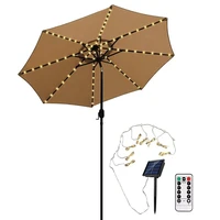 batterysolar 104led 8 strings umbrella tent string light waterproof 8 lighting modes beach umbrella lamp wedding outdoor garden