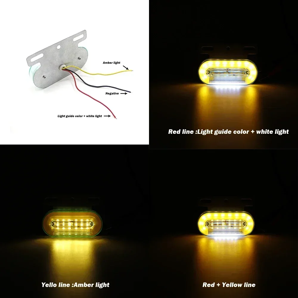 ATVOV 10 шт. 12 В 24 лампочек боковой маркер для грузовика внешний задний фонарь