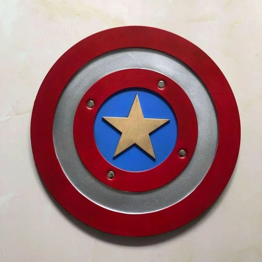 

Marvel Superhero Captain America Shield 1:1 Pentagram Shield Avengers Prop Cosplay Weapons Gift PU Model Iron Man Thor's Hammer