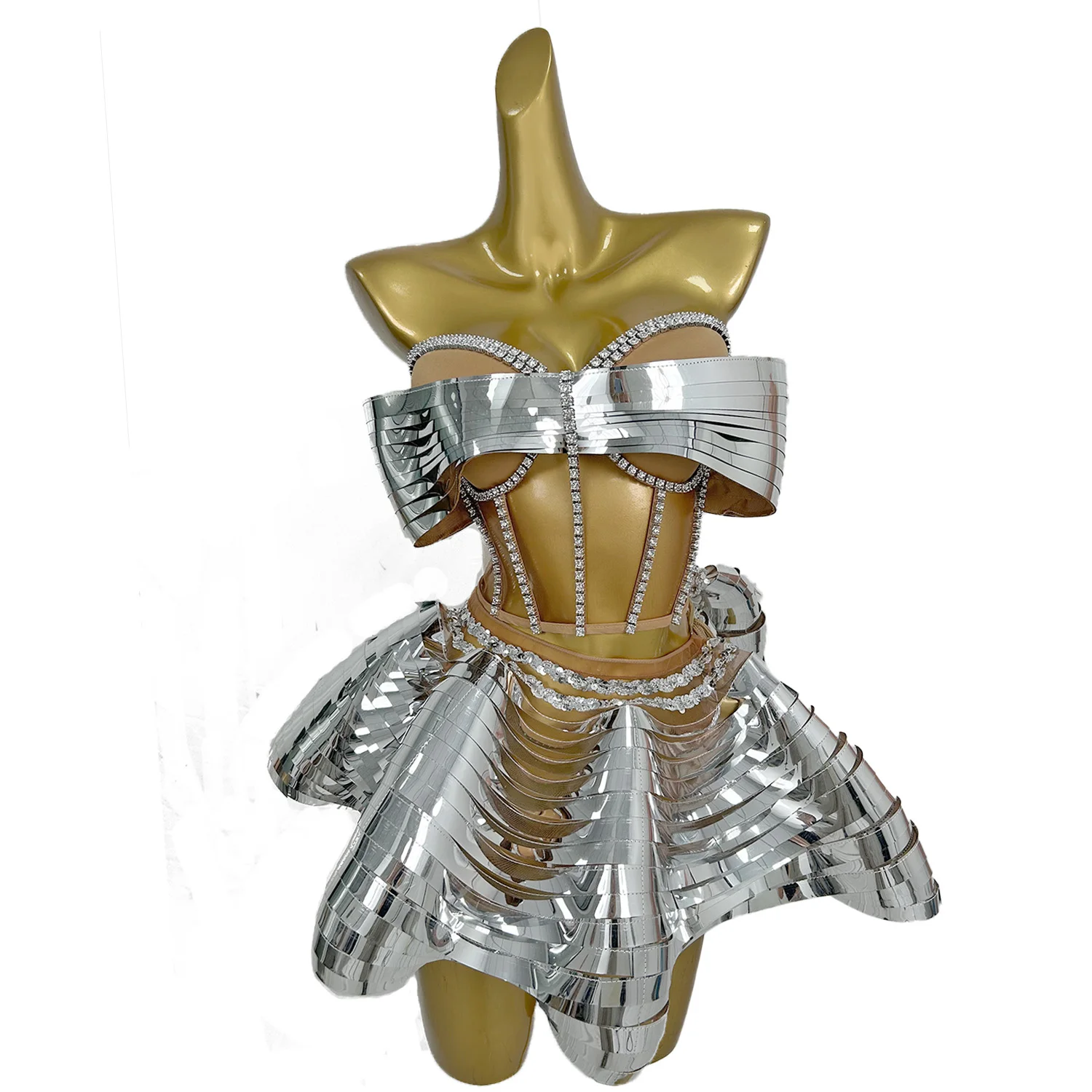 Женские укороченные топы мини-юбка комплект из 2 предметов горячий дизайн бары