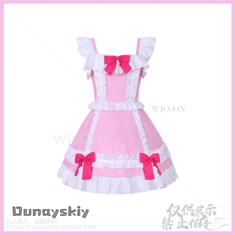 Аниме Aikatsu Star4 Hoshimiya Ichigo Косплей Костюм Парик Розовый Синий Платье Принцессы