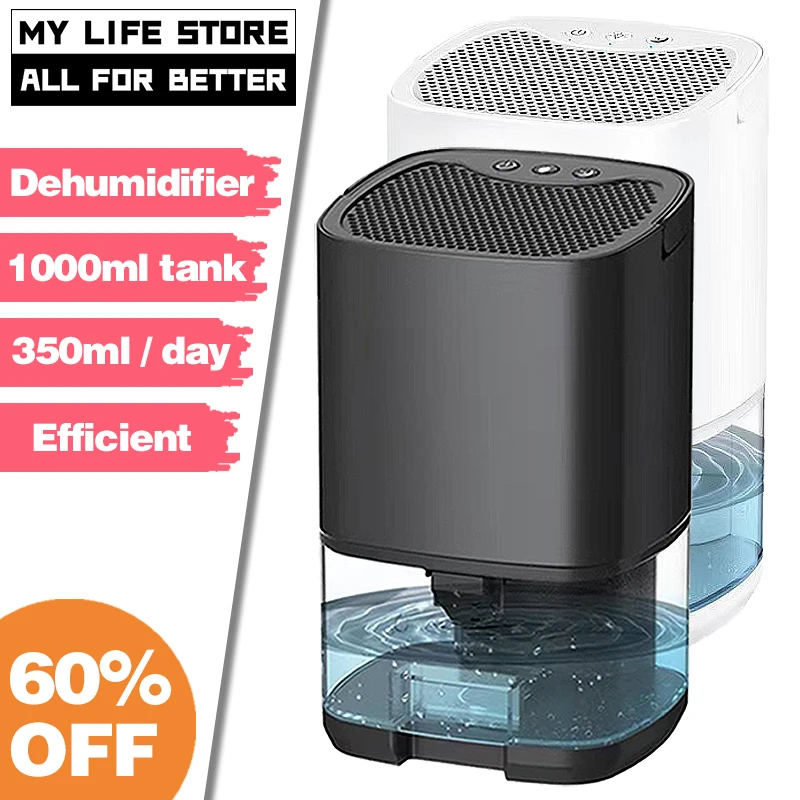 2022 New Portable Premium Dehumidifier and Air Purifier 2 in 1 For Home For Room For Kitchen, Mute Moisture Absorbers Air Dryer