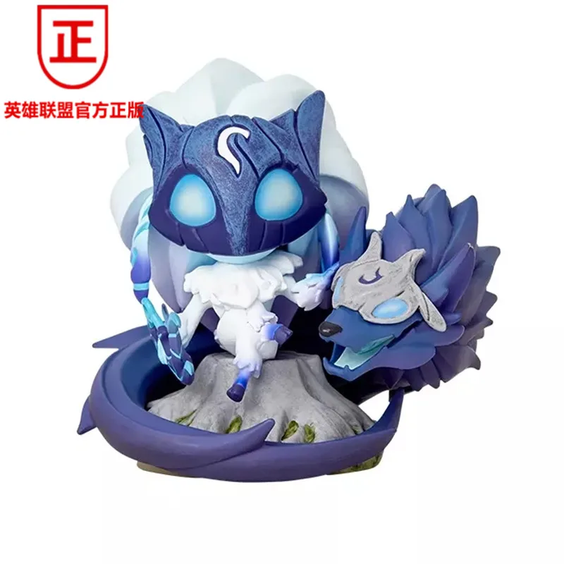 

11Cm League of Legends Lol Game Peripheral Figure Kindred Eternal Hunters Version Q Wolf Soul Doll Model Ornaments Doll No Box0