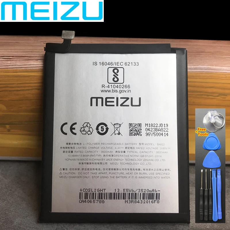 

Новый высококачественный аккумулятор BA822 3600 мАч для смартфонов Meizu Note 8 Note8 M822H M822Q