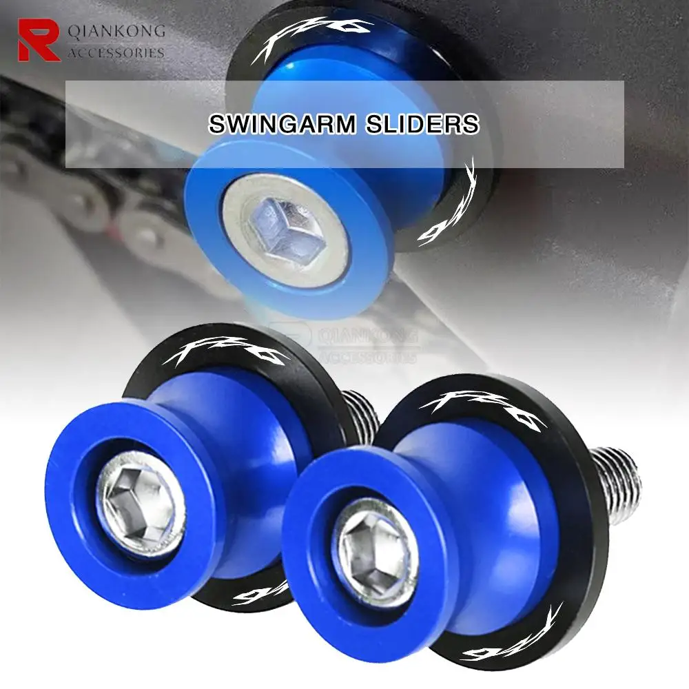 

FZ-6 FOR YAMAHA FZ6 FZ6R 2009-2017 FZ6S 98-03 FZ6FAZER 04-10 Motorcycle CNC Part Aluminum 6MM Swingarm Spool Stand Screws Slider