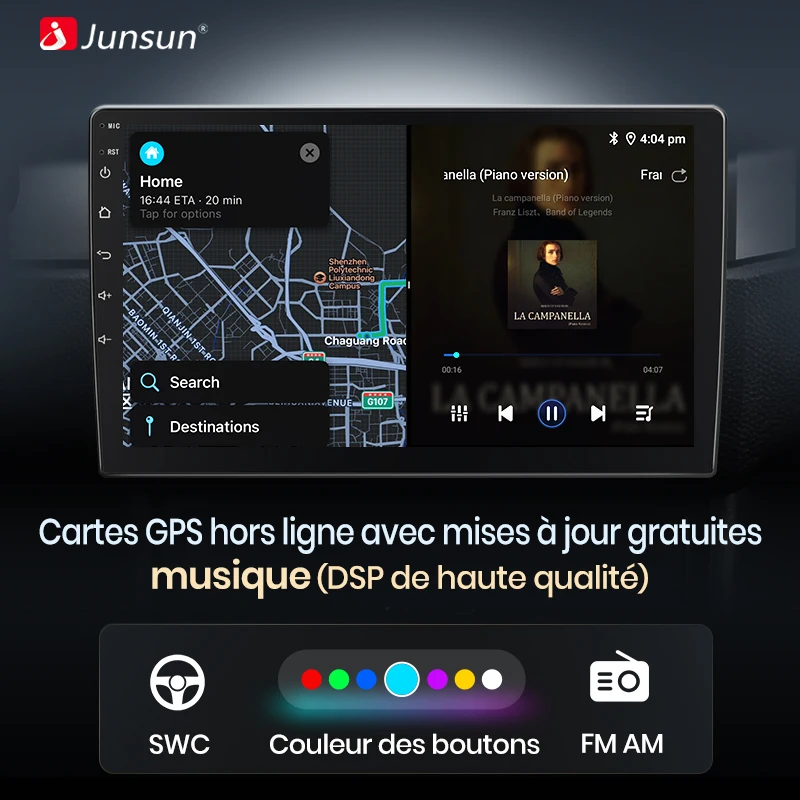 Junsun Беспроводная Автомагнитола на Android для Peugeot 2008 208 2012 - 2018 RDS 4G WiFi GPS 2din Франция