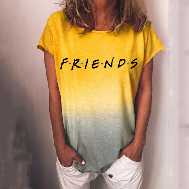 

T-Shirts Women 90S Clothing Casual Ladies Cute Printing Travel Fashion Clothes Graphic Tshirt Top Lady Print Female Tee T-Shirt