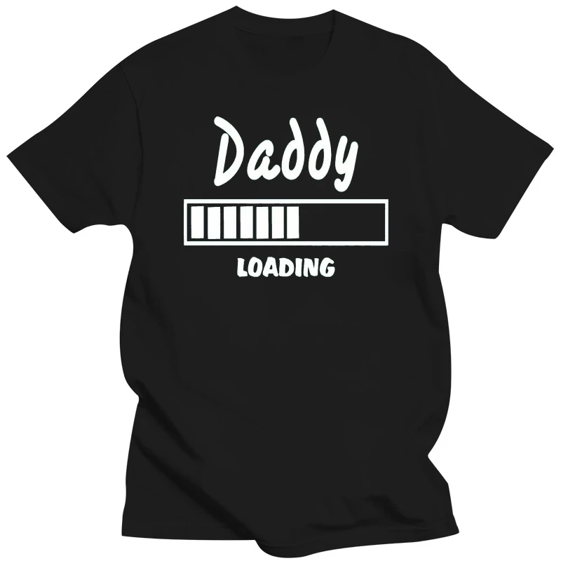 

DADDY LOADING Men's Cotton T-Shirt Pregnancy Announcement Father To Be New Baby