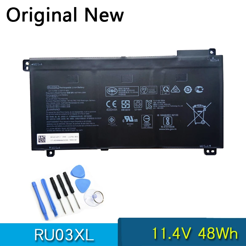 

Новый оригинальный аккумулятор RU03XL для HP ProBook x360 440 G1 HSTNN-LB8K/UB7P/IB8P/IB8K L12717-171/1C1/421/541