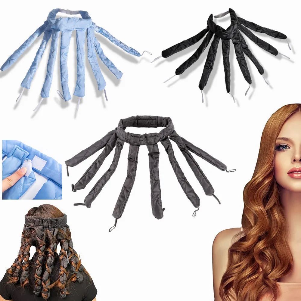 

8.8 коготь без горячей завитки головка с горячей завиткой волосы завиток ленточный сон мягкие волны формовка