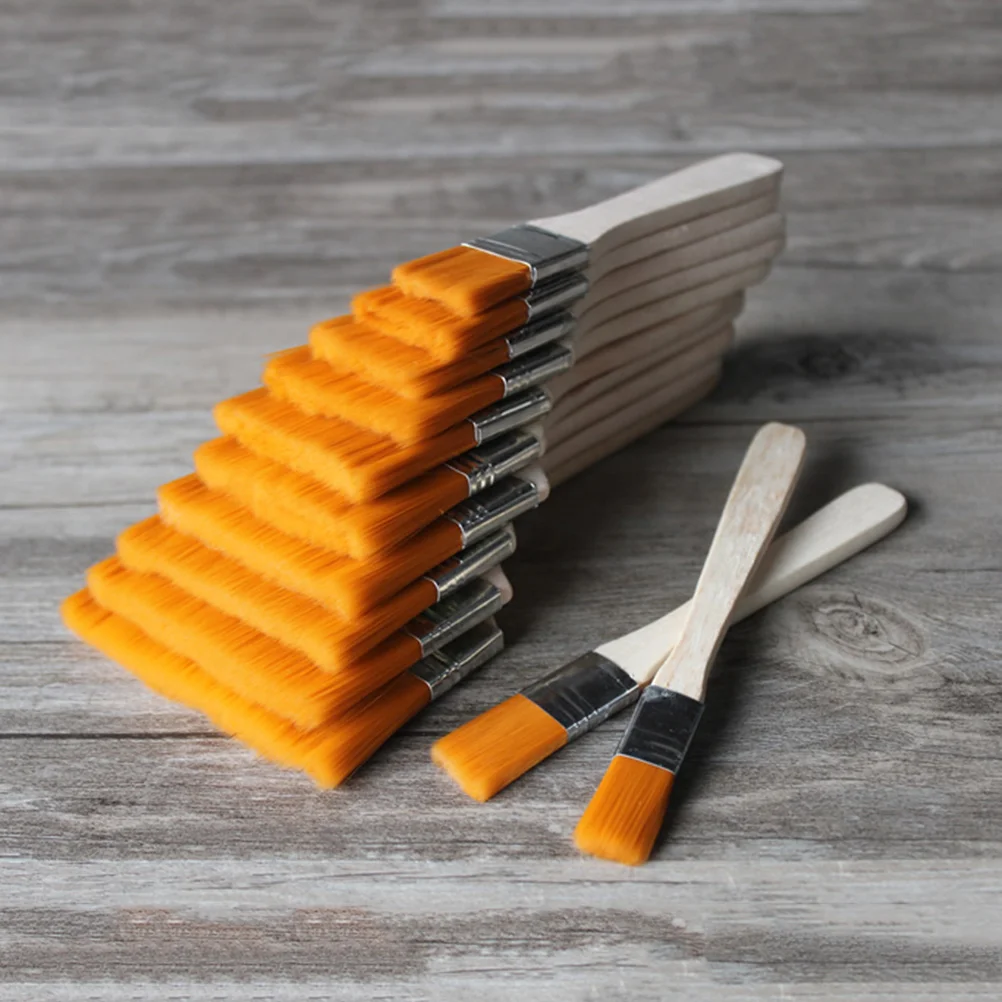 

12 Pcs The Brush Supplies Oil Painting Face Brushes Artist Gouache Wood Body