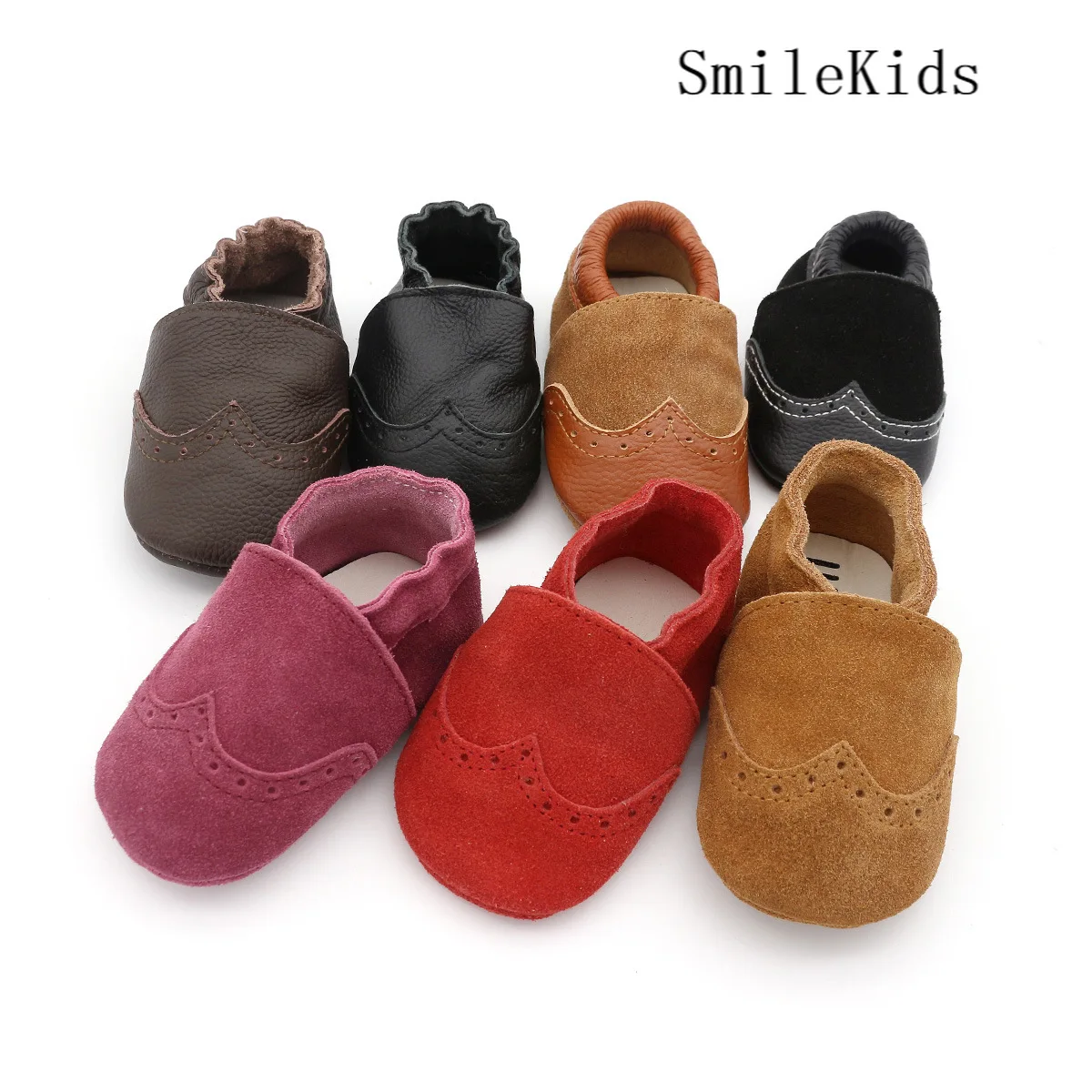 Специальная обработка кожи детская обувь W-образной формы ручной работы мягкая