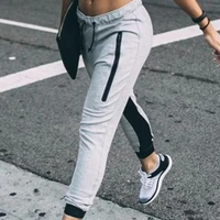 womens jeanspants high waist fashion women elastic waist casual trousers fitness sports jogging running pants