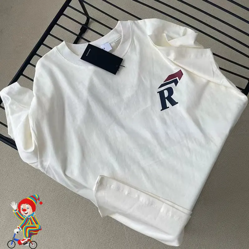 

RHUDE T Shirt Racing Logo Print High Street Round Neck Men Women Short Sleeve T-Shirt