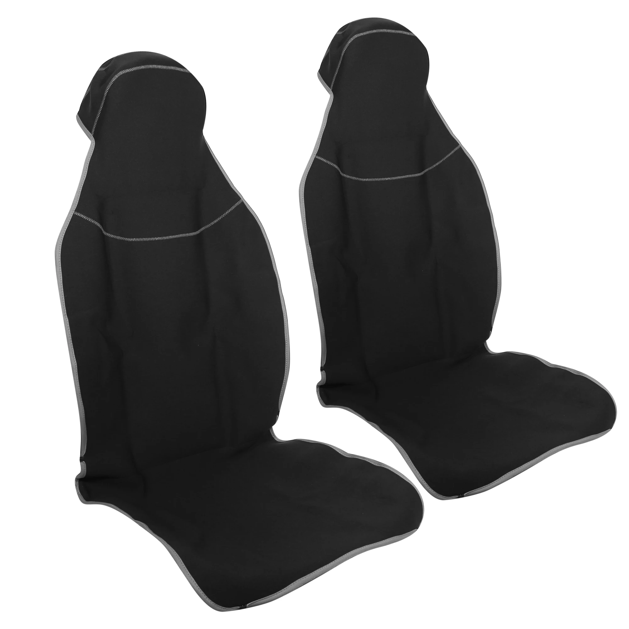 

2pcs Universal Interior Car Seat Covers Durable Flat Padding Neoprene Car Seat Covers Fit for Cars Trucks and SUVs Gray