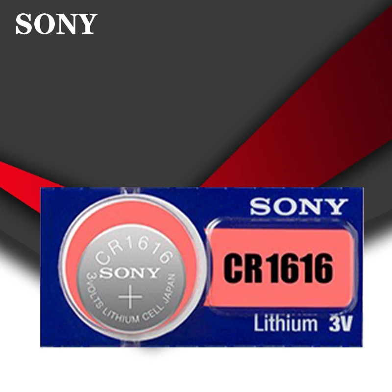 

Sony 100% оригинальная CR1616 Кнопочная батарея для часов автомобильный пульт дистанционного управления Cr 1616 ECR1616 GPCR1616 3v литиевая батарея
