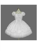 maid cosplay sexy white sissy baby mini dress full set