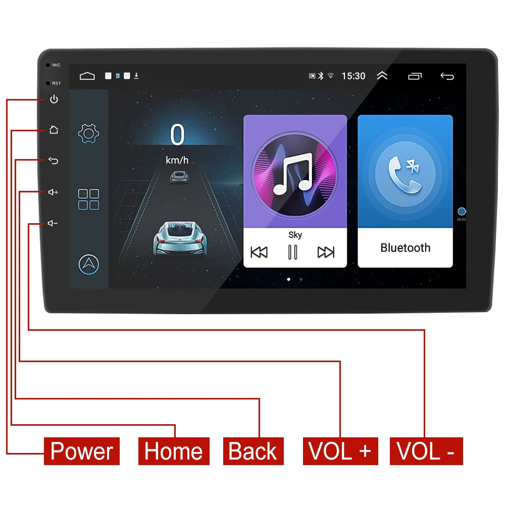 Автомагнитола 2 Din видеоплеер на Android 11 0 для Volkswagen Nissan Hyundai Kia Toyota 7/9/10 дюймов HD