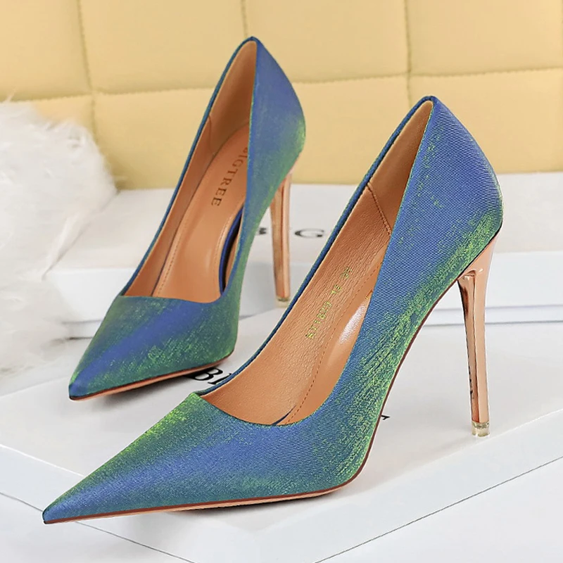 

Женские туфли на высоком каблуке 10,5 см, женские туфли-лодочки, привлекательные модельные туфли на шпильке, женская обувь, белая, черная, Офис...