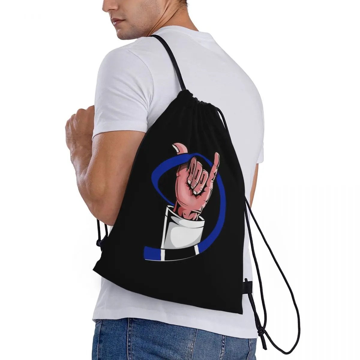 Крутой синий ремень BJJ подарок бразильский джиу джитсу мартиа Сумки на шнурке для