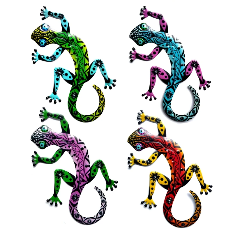 

Metal Gecko- Wall Decor Gecko- Sculpture Outdoor Wall Art Iron Lizard Decoration