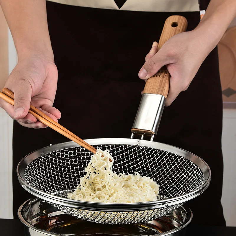 Дуршлаг для макаронных изделий из нержавеющей стали с тонкой сеткой | Дом и сад