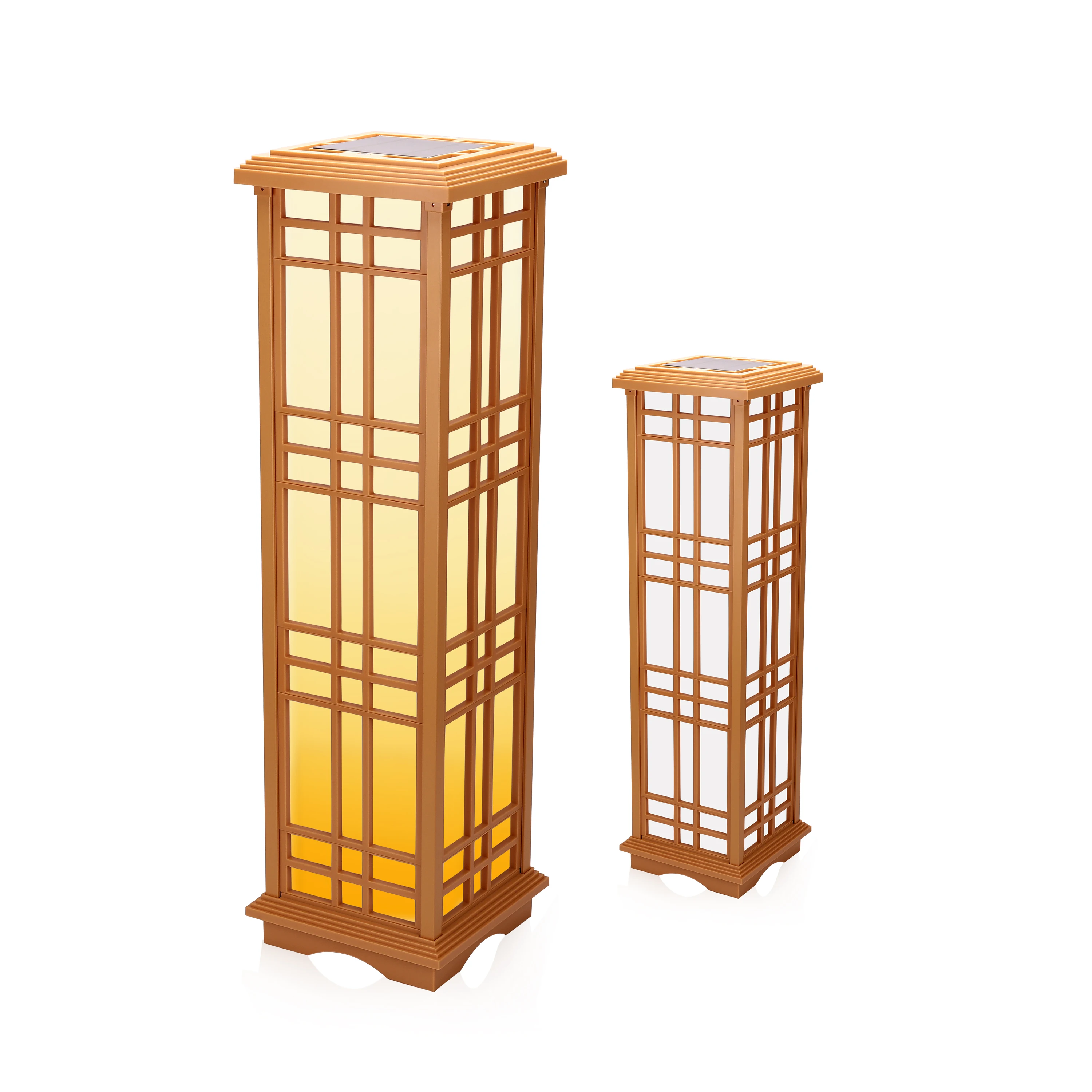 

HMTX Solar Zen Lantern – Amber or White Light (33.4"high)