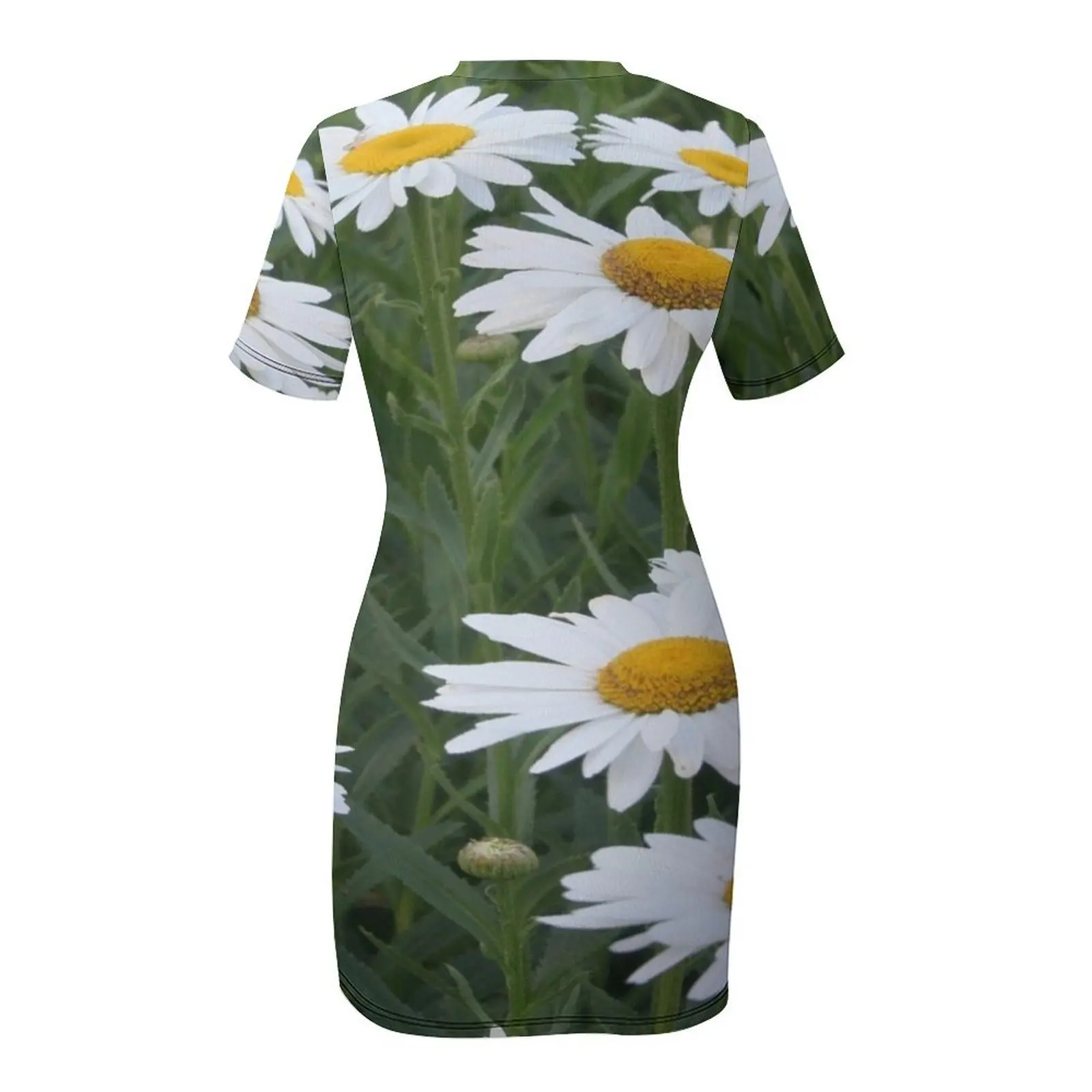 Платье Shasta Daisy с цветочным пейзажем и короткими рукавами роскошные вечерние