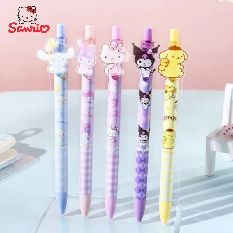 

Sanrio Anime Peripheral Kawaii Cute Cartoon My Melody Cinnamon Roll Kolomi Kitty Kitty Creative Gel Pen Holiday Gift Wholesale