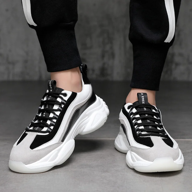 

Breathable Mens Casual Sports Shoes Spring/Autumn New All-match Fashion Shoes Men Sneakers Flat Platform Shoes