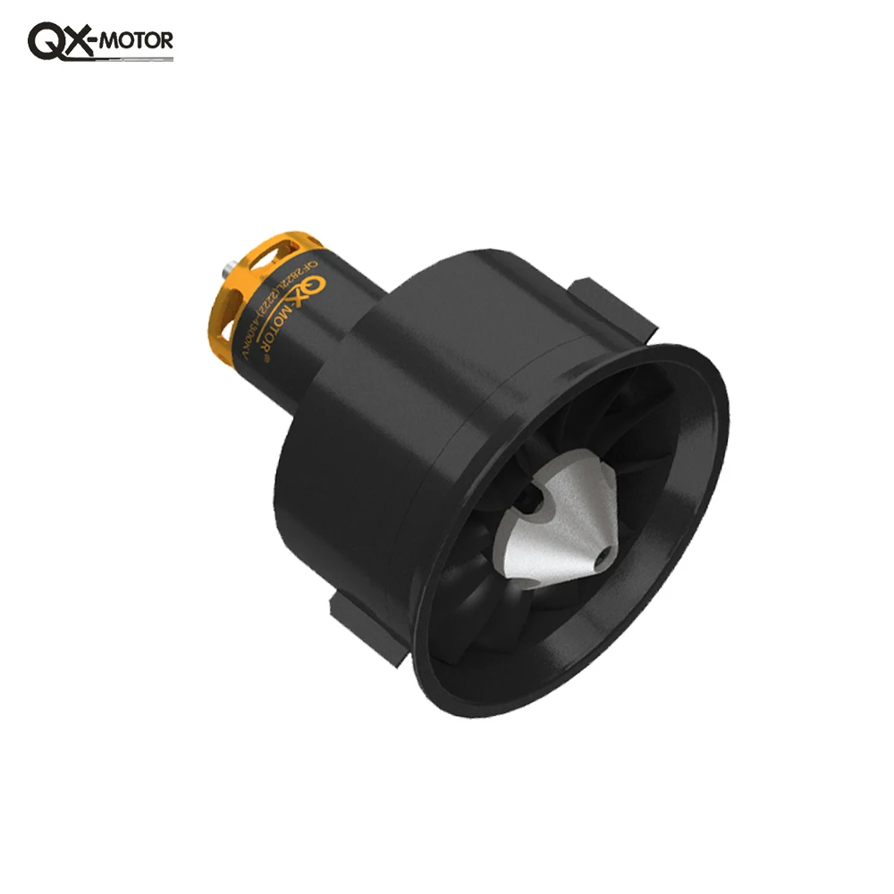 QX-Motor 64 мм 12-лопастной вентилятор с 3-секундным ~ 6-секундным бесщеточным