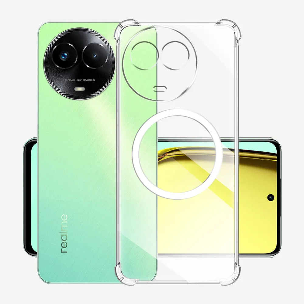 Для Realme V50S V60S телефон с беспроводным магнитным кольцом-наклейкой Мягкая