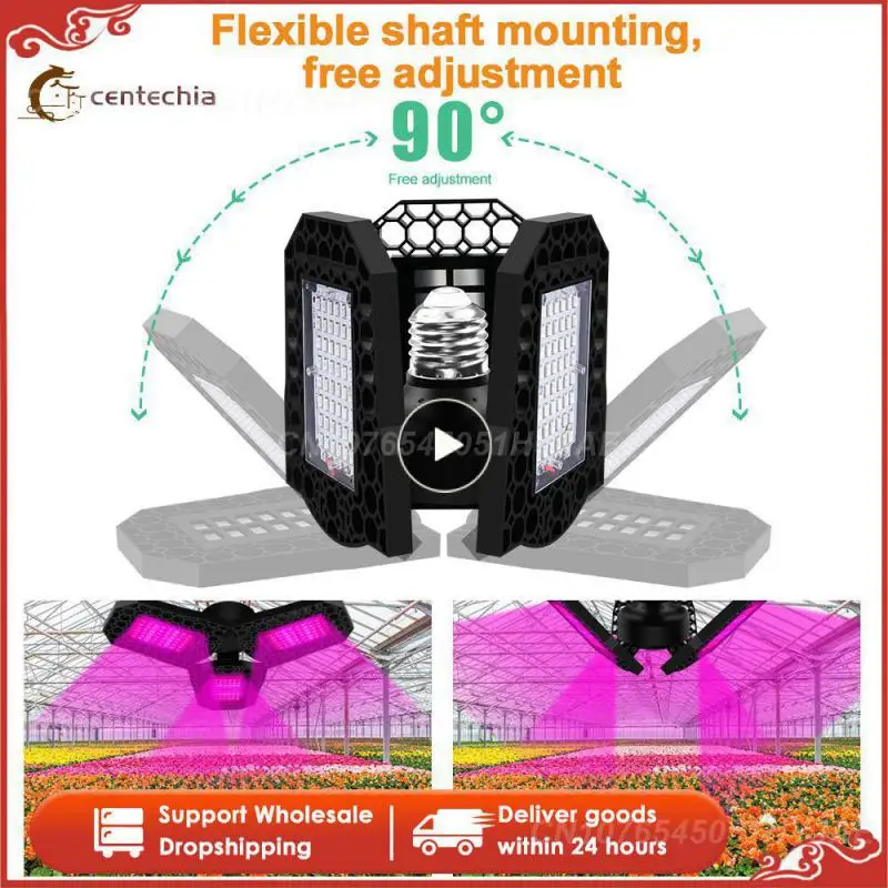 

108/126/144 LED E27 Plant Growth Light Deformation Folding Plant Grow Lamp Red Blue Spectrum Indoor Plant Light LED Grow Light