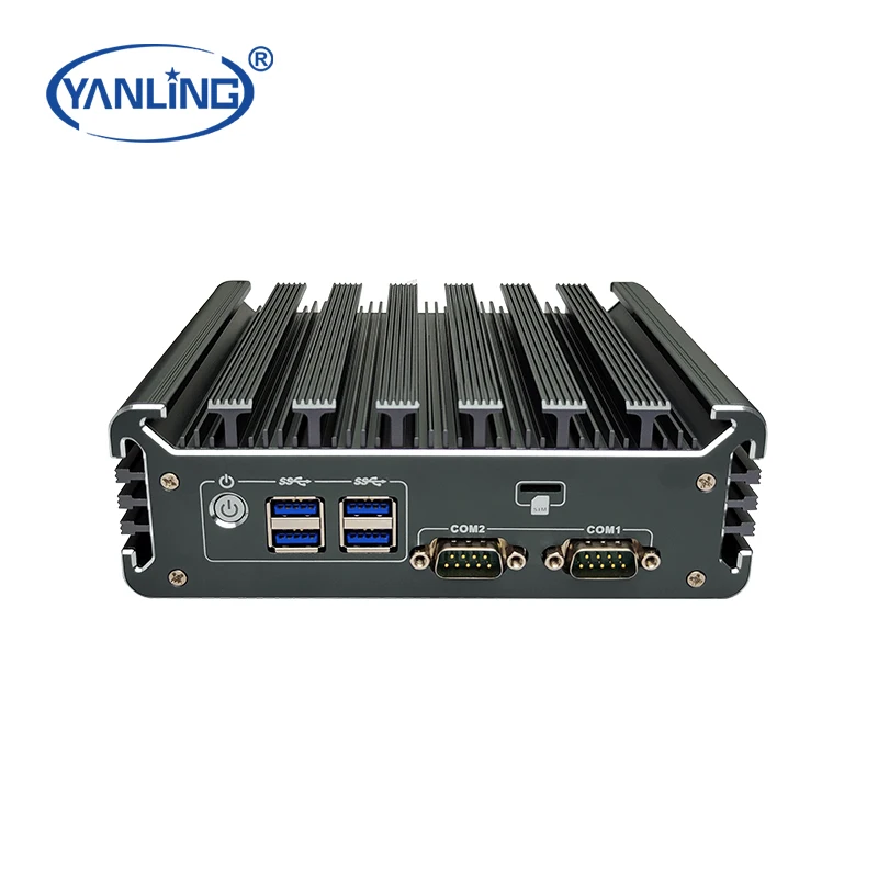 Безвентиляторный мини-ПК Yanling Intel Core i5 7360u Dual 2 5 г Lan Mini PC Linux Iris Plus Graphics 640 TPM2.0