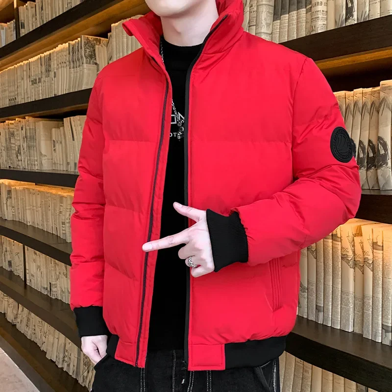 2024 зимнее классическое популярное хлопковое пальто с воротником-стойкой и