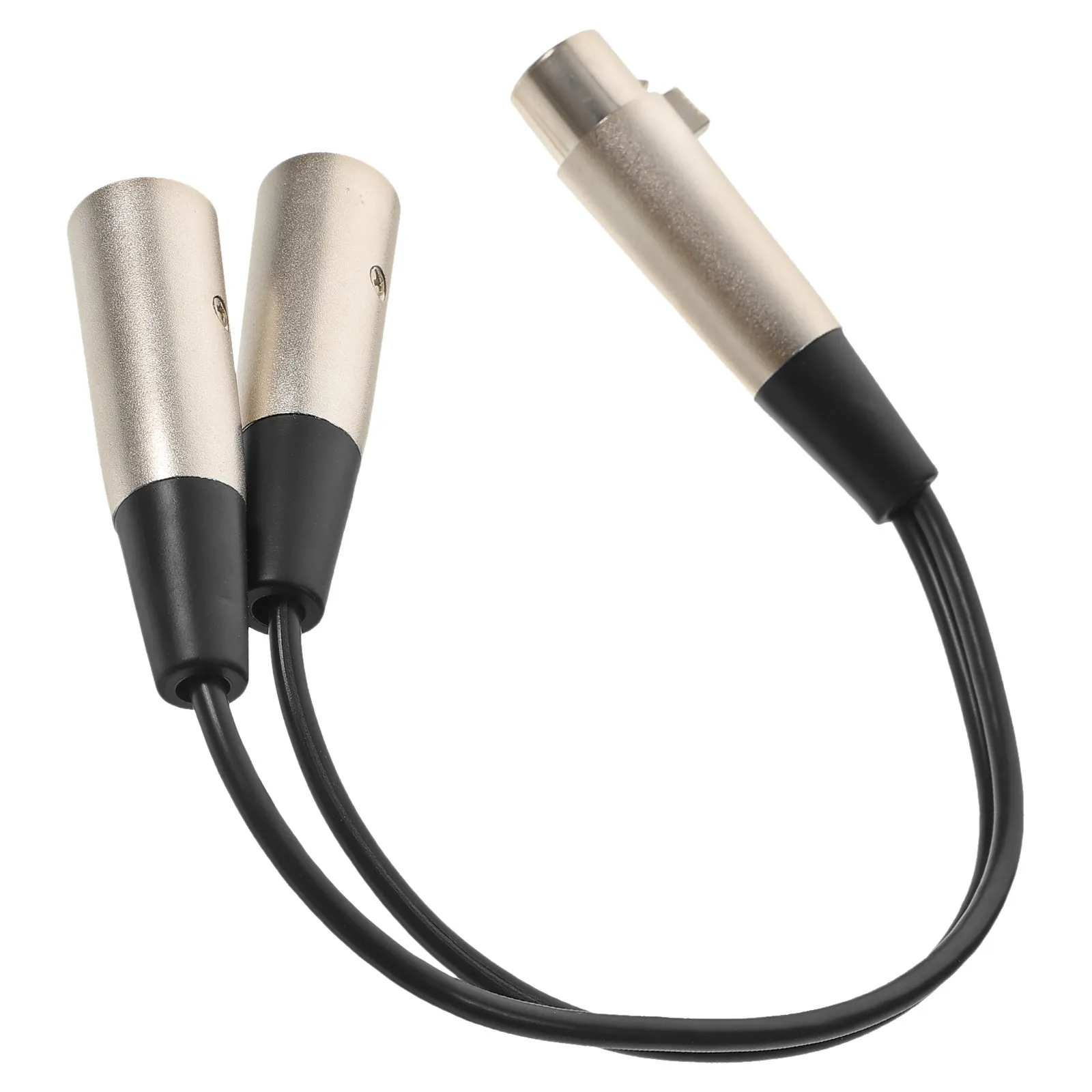 Профессиональный XLR Y-кабель, 3-контактный микрофонный шнур (гнездо - двойной штекер), высококачественный аудиокабель для электронных барабанов, гитар, микрофонов (art.: 3920d86a67474) - 3920d86a67474