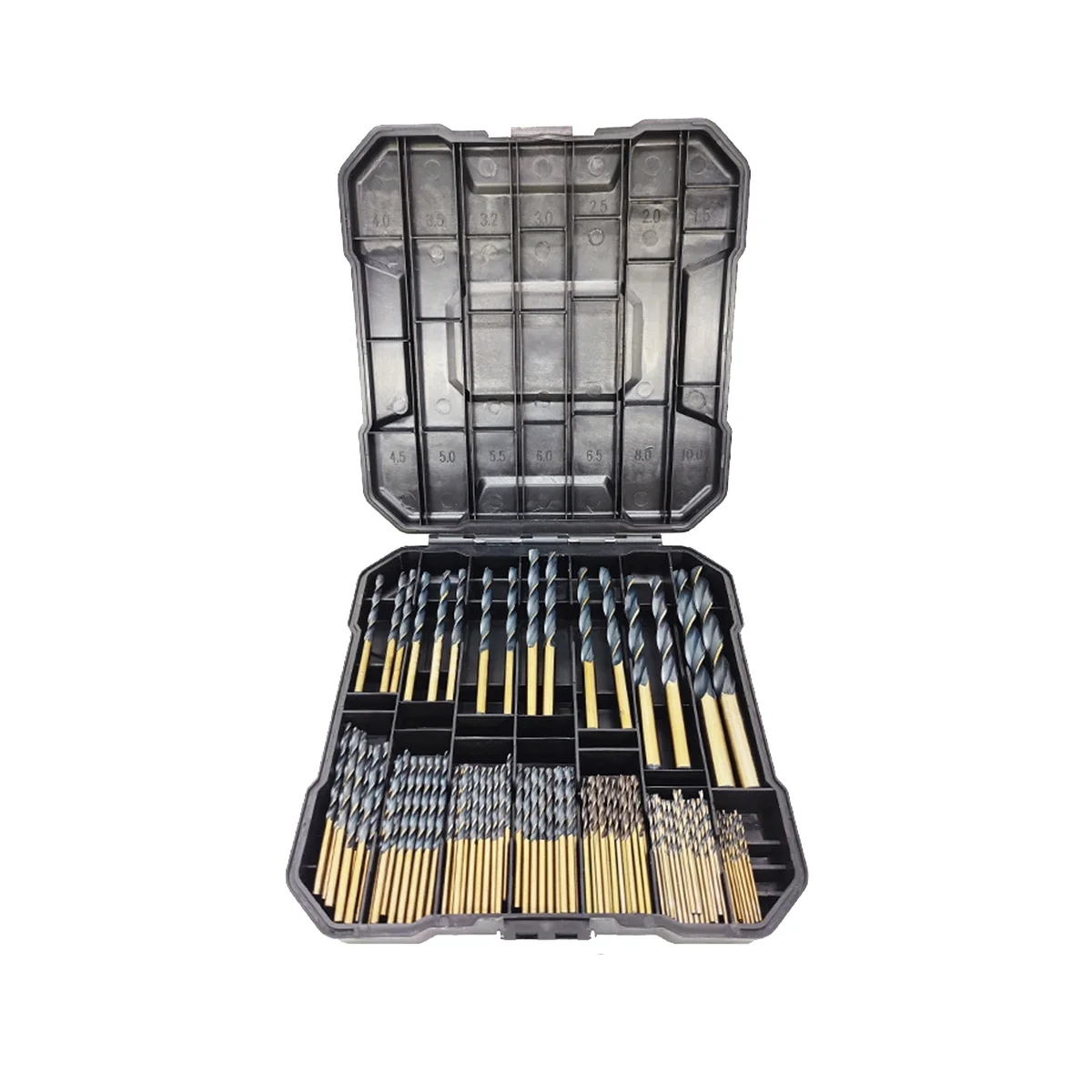 

99Pcs Titanium Drill Bit Set for Steel Wood Metal Copper Drill Bit Titanium-Plated Twist Drill Bit Wood Drilling