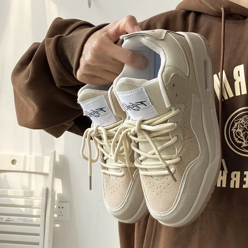 

Men's outdoor sports casual board shoes basketball shoes men's shoes fashion firm grip super fiber fabric