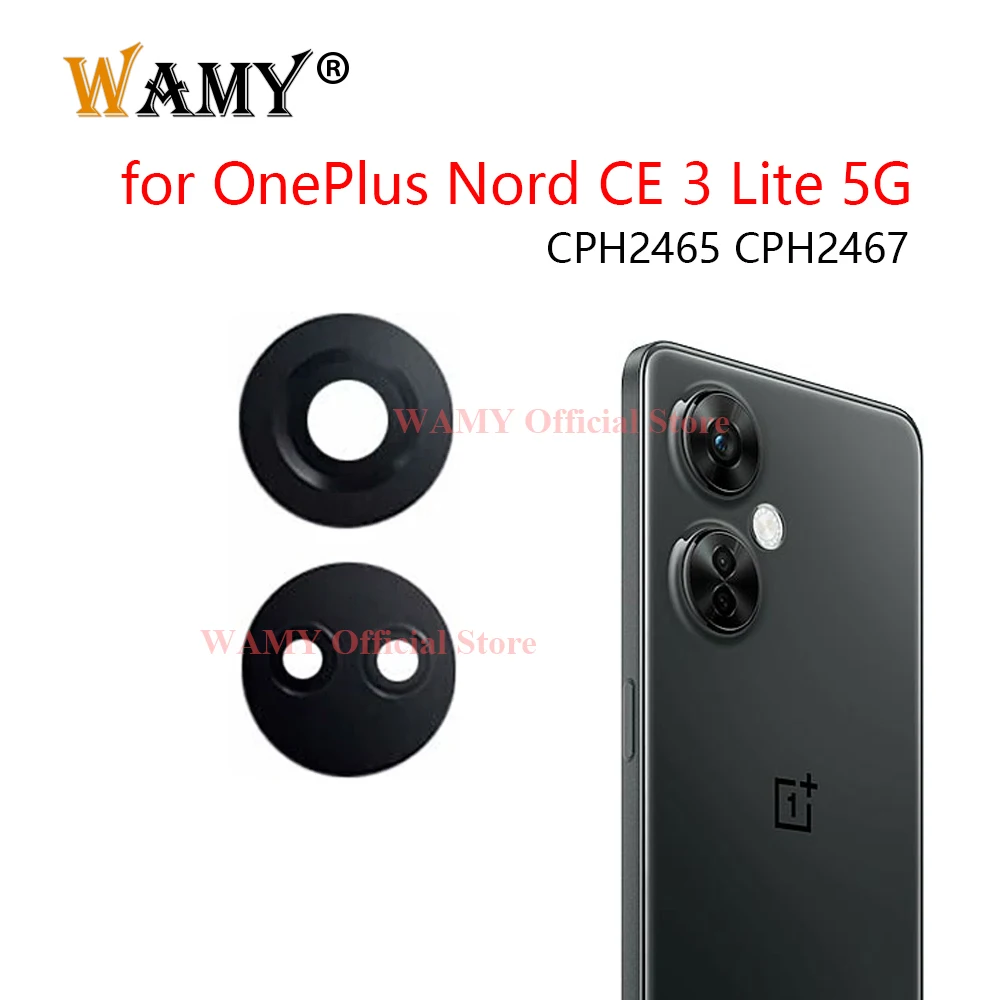 Замена стекла объектива задней камеры WAMY для OnePlus Nord CE 3 Lite 5G CPH2465 CPH2467 с наклейкой