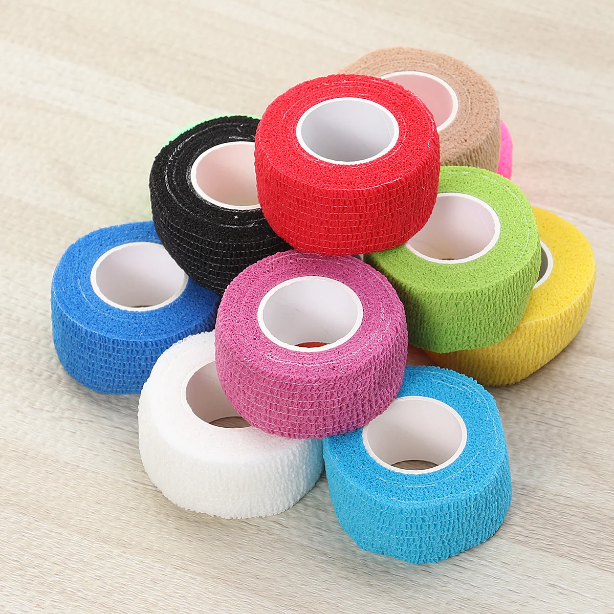 

12pcs Self-Adhesive Elastic Wrap Roll for Daily