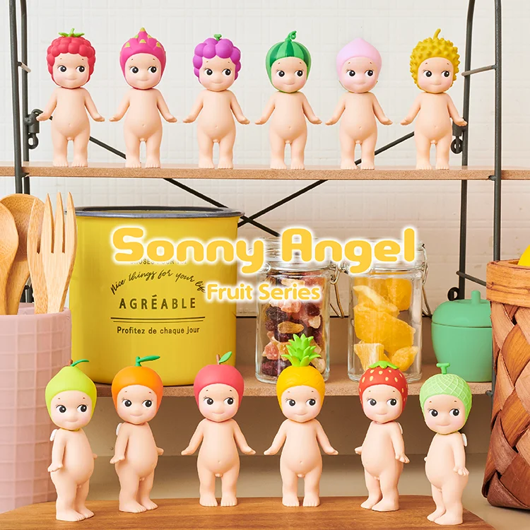 

Sonny Angel New Fruit Series Blind Box Durian Watermelon Kawaii Mini Figure Suprise Bag Cute Guess Mystery Box Car Ornament Doll