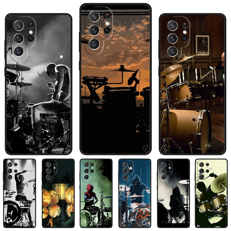 Барабанный барабан музыкальный Dj чехол для телефона Samsung Galaxy S24 S23 S22 Ultra Note 10 20 Plus S8