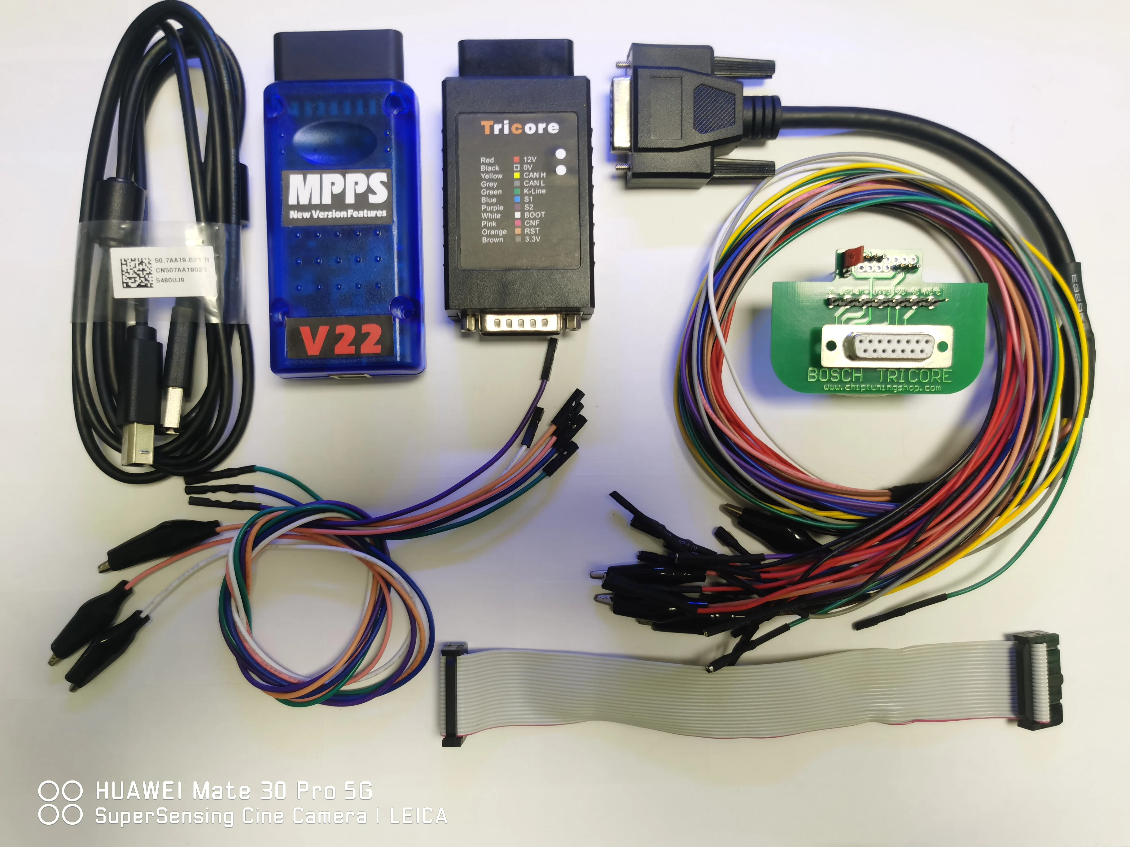 2022 New product MPPS V22 Master Tricore+Multiboot+Breakout Tricore Cable+Bench Pinout  Cable no limit Perfect kit