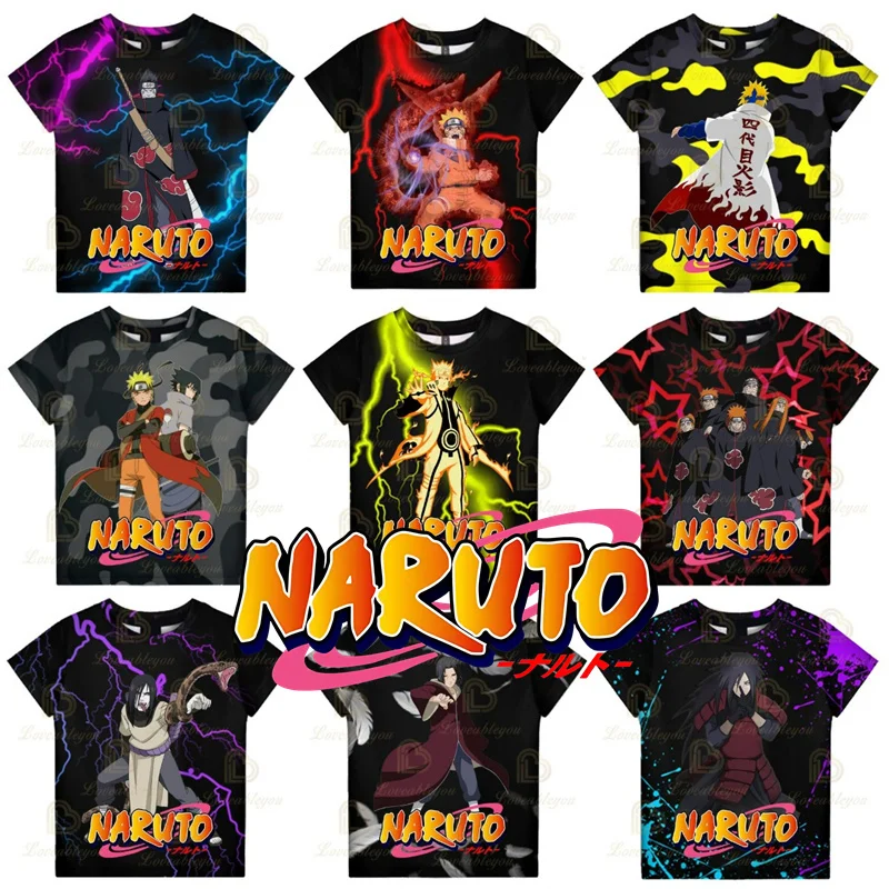 

Madara Itachi Summer T-shirt Tees Akatsuki Uzumaki Naruto Sharingan Men Outerwear Oversized Cosplay Uchiha Sasuke Tops