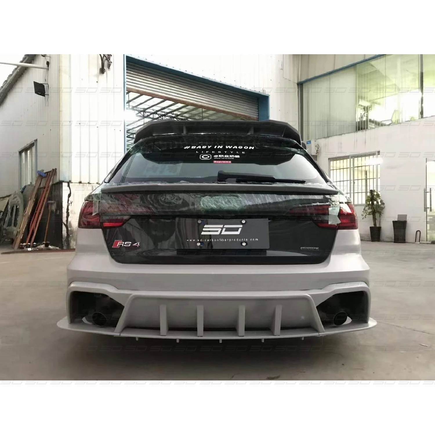 RS Style Dry Carbon Fiber Широкие обвесы Автомобильные аксессуары для Au-dis A4 Allroadiber