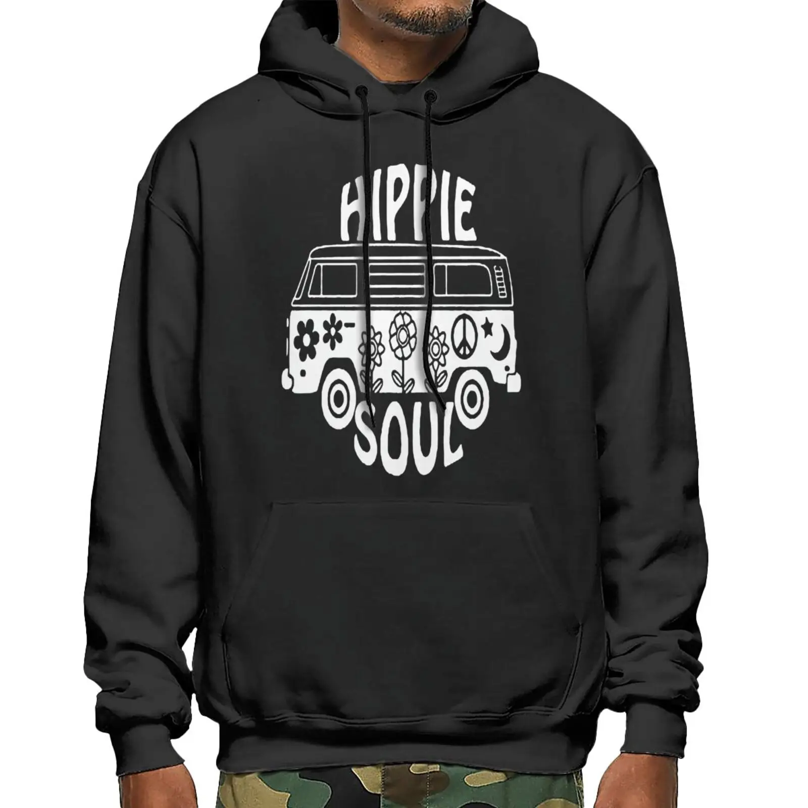 

Толстовки Hippie Soul в уличном стиле с графическим рисунком, толстовки, худи, свитшот, мужские худи в стиле аниме, худи, Мужской свитшот