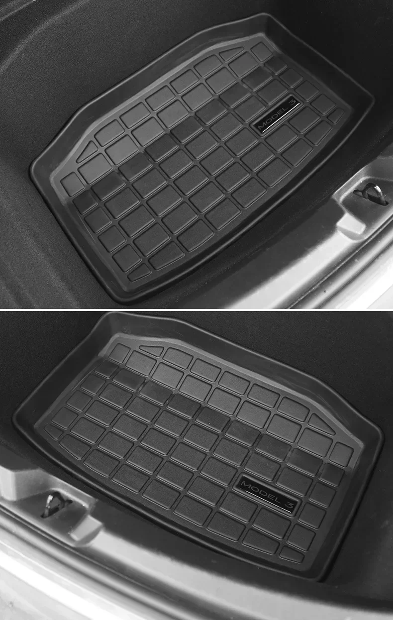 Автомобильный резиновый задний коврик из ТПЭ для хранения в багажнике переднего