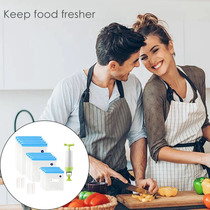 Пакеты под вид 20 шт. многоразовые электрические вакуумные пакеты для хранения