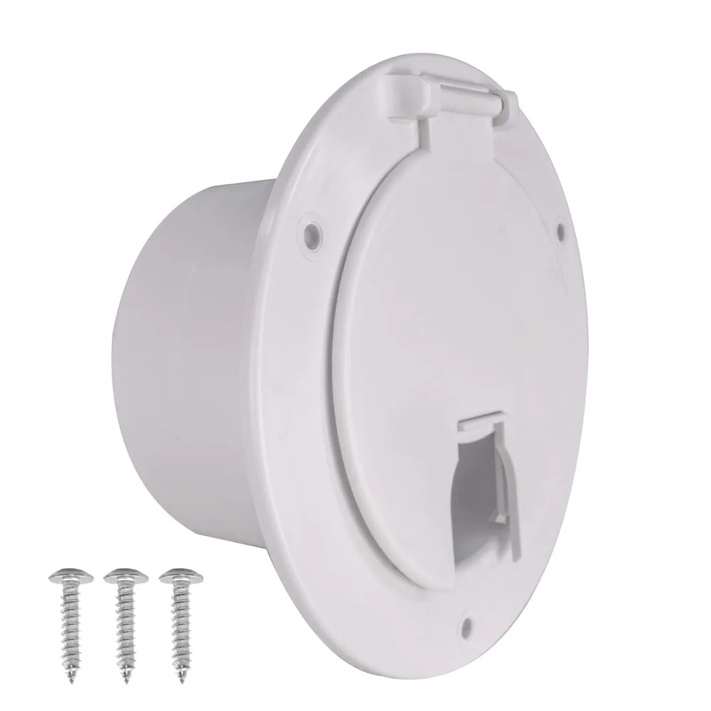 

Круглый электрический кабель Шнур питания люка Круглый полярный для автофургона Грузовик Лодка Кемпер Для 30 или 50 А Крышка Белый Солнце Выцветание Защищенный