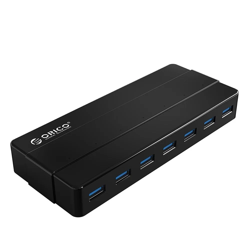 

4/7-портовый концентратор USB 3,0 с адаптером питания 12 В, USB-разветвитель, OTG-адаптер для настольного ПК, ноутбука, компьютера, суперскоростные а...